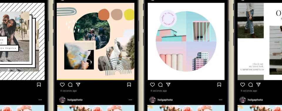 Les collages : la dernière tendance créative Social media et Social Ads